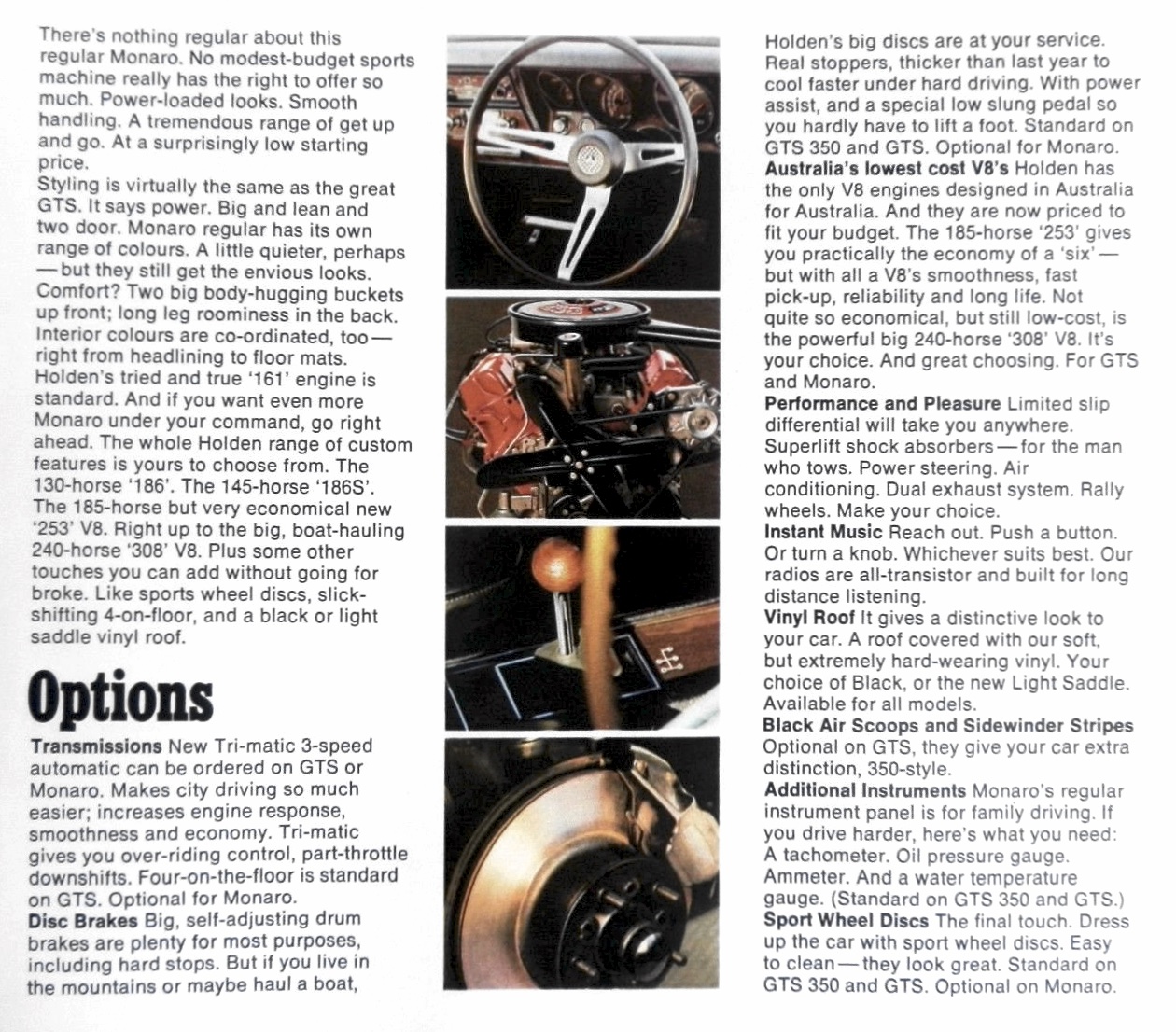1970 HG Holden Monaro Brochure Page 4